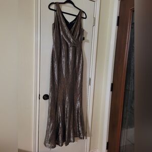 Ralph Lauren Siver Dress New 8